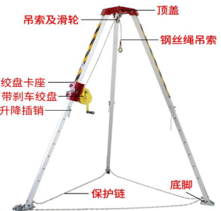 鄭州暴雨來襲救援三腳架助力消防救援工作